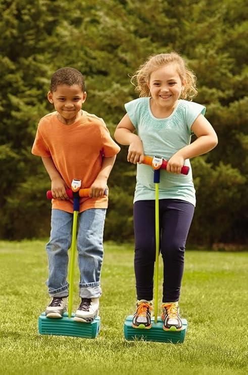 "Child jumping on Foam Pogo Jumper – safe and fun toy for kids"