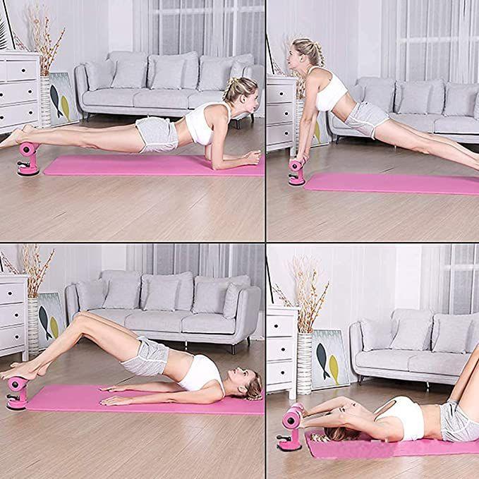 Sit-Up Bar Fitness Equipment | Sit-Up and Push-Up Assistant Device | Portable Self-Suction Sit-Up Bar for Home Gym Workout