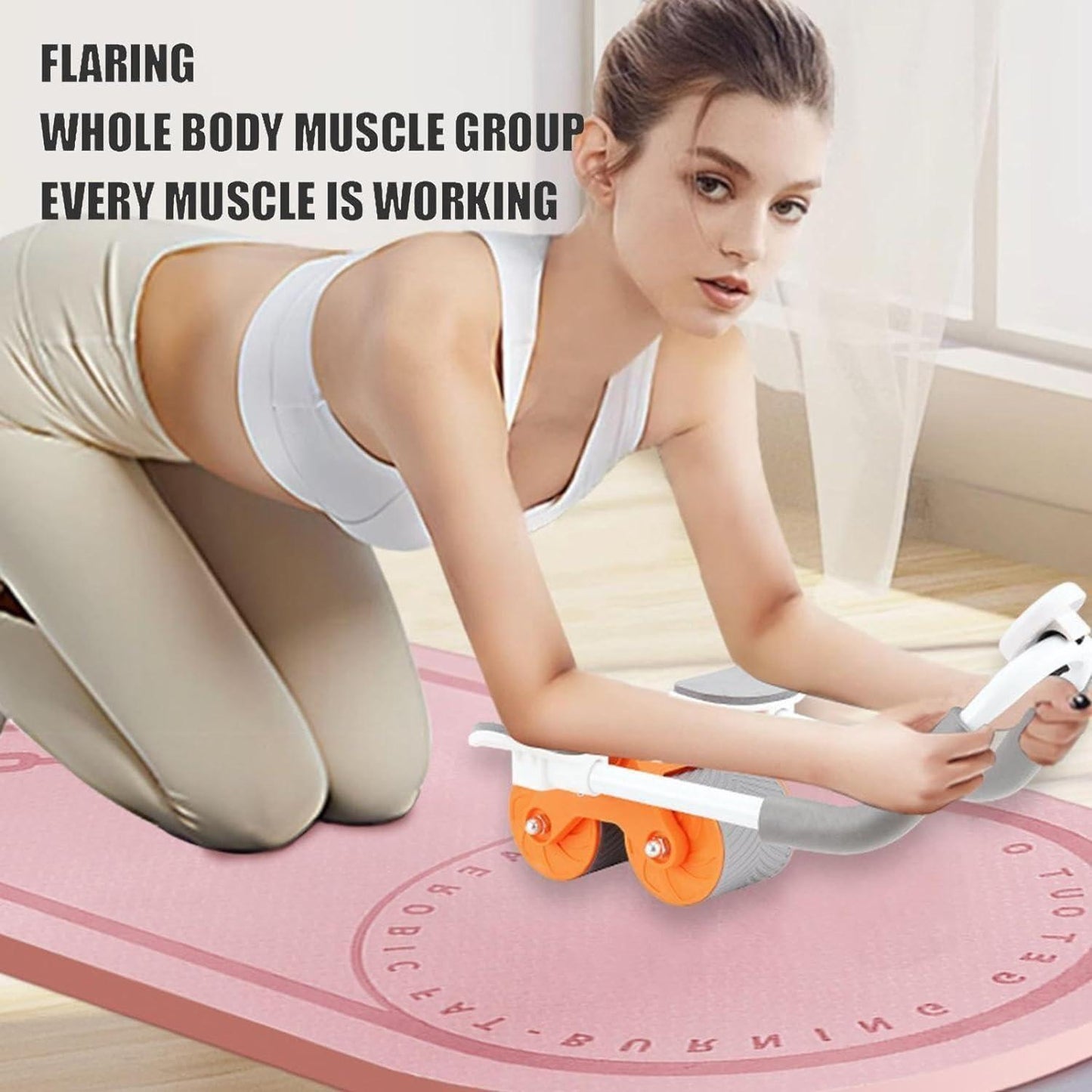 Abdominal Exercise Roller Wheel for Home Workout | Core & Abs Training | Assorted Colors